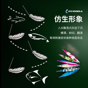 Ecooda Slow Jigging Metal Jig M-LOLLIGO 200g