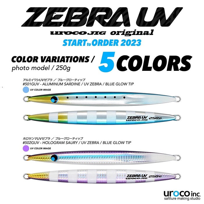 Uroco Jig Original Zebra UV Color 250g