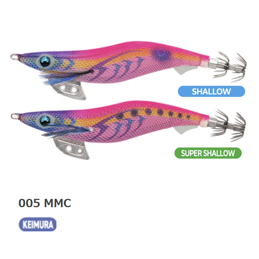 Yamashita Egi-Oh K Super Shallow Squid Jig #3.5 (+ KEIMURA + NEONBRIGHT)