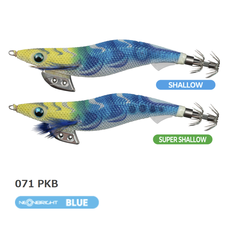 Yamashita Egi-Oh K Super Shallow Squid Jig #3.5 (+ KEIMURA + NEONBRIGH