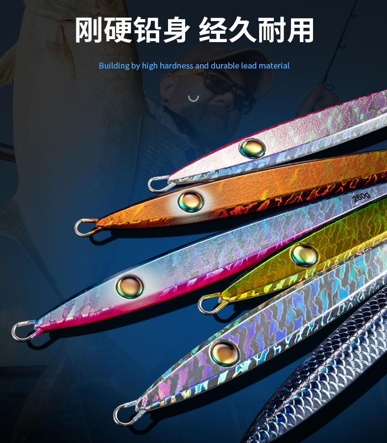Ecooda Fast Jigging Metal Jig CROCODILI 200g