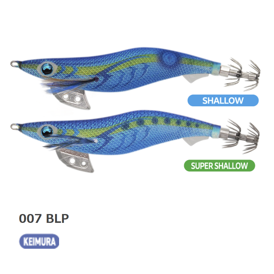 Yamashita Egi-Oh K Super Shallow Squid Jig #3.5 (+ KEIMURA + NEONBRIGHT)