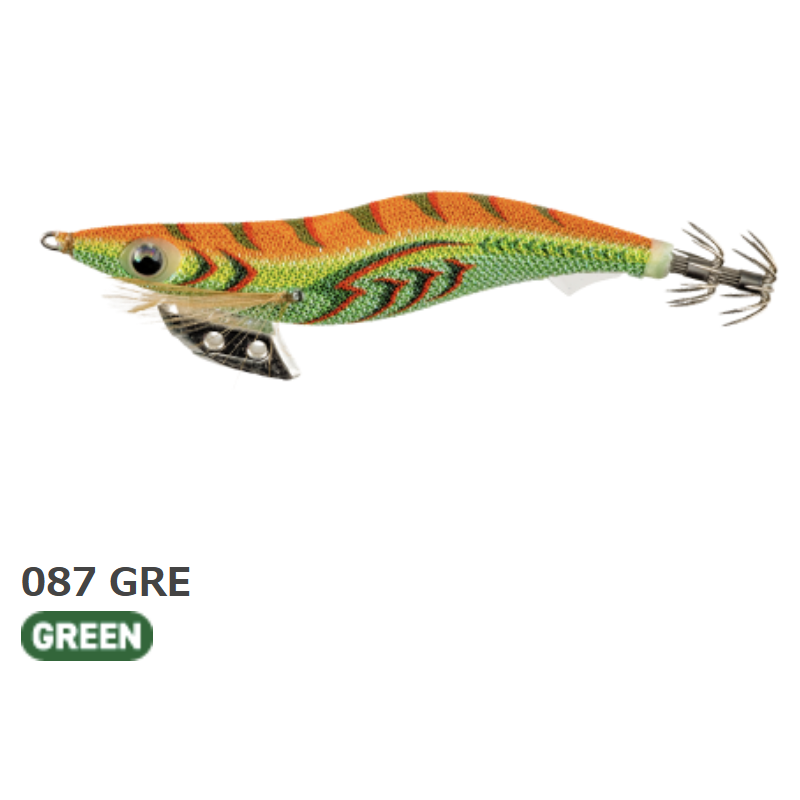 Yamashita Egi-Oh K Squid Jig Size #3.0 (490GLOW + KEIMURA + NEONBRIGHT)