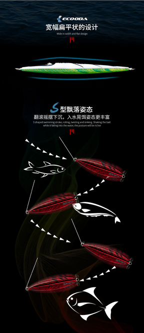 Ecooda Slow Jigging Metal Jig Corvus 150g