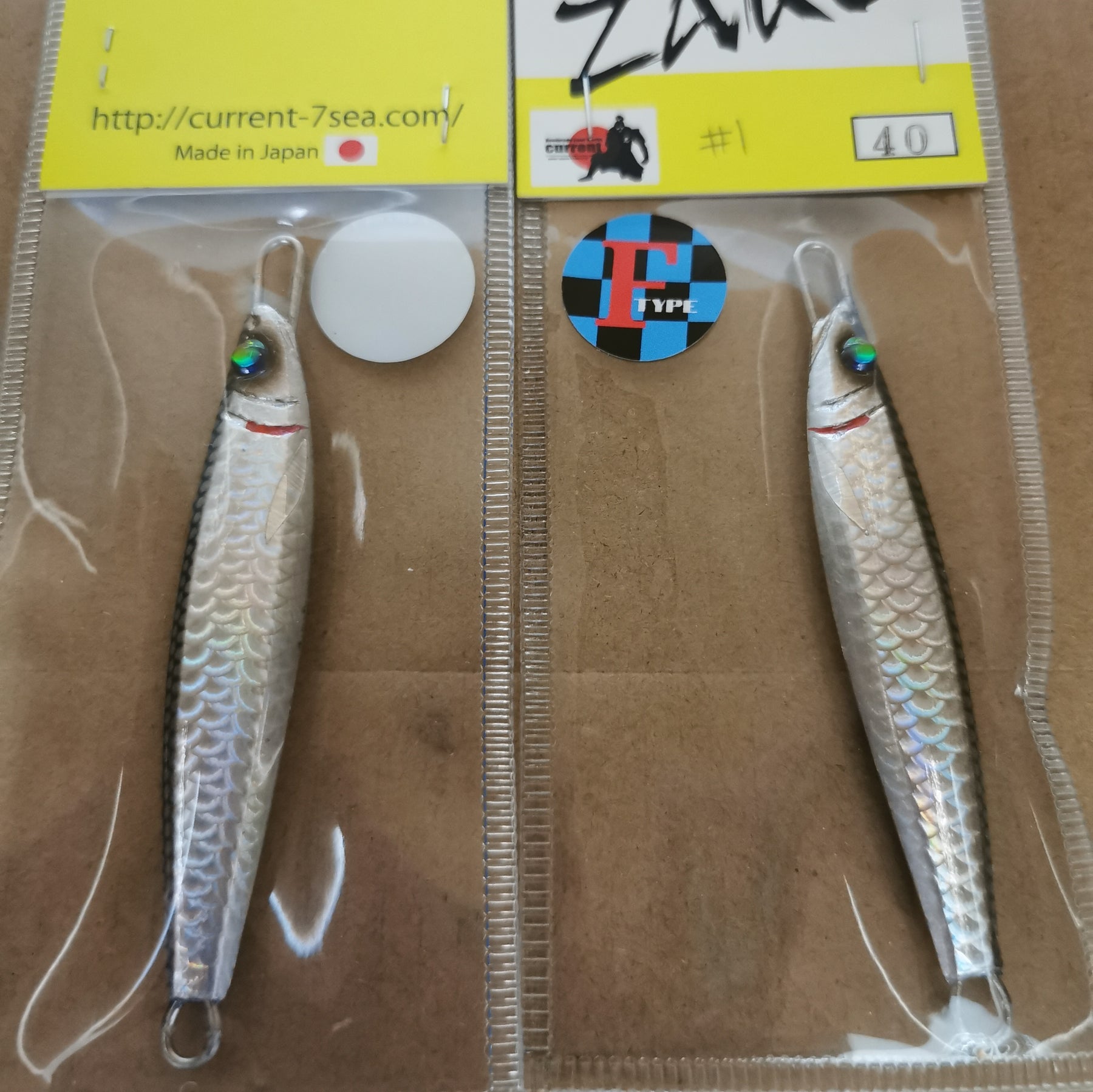 CURRENT Handmade METAL JIG ZAKO Flat Type 40g