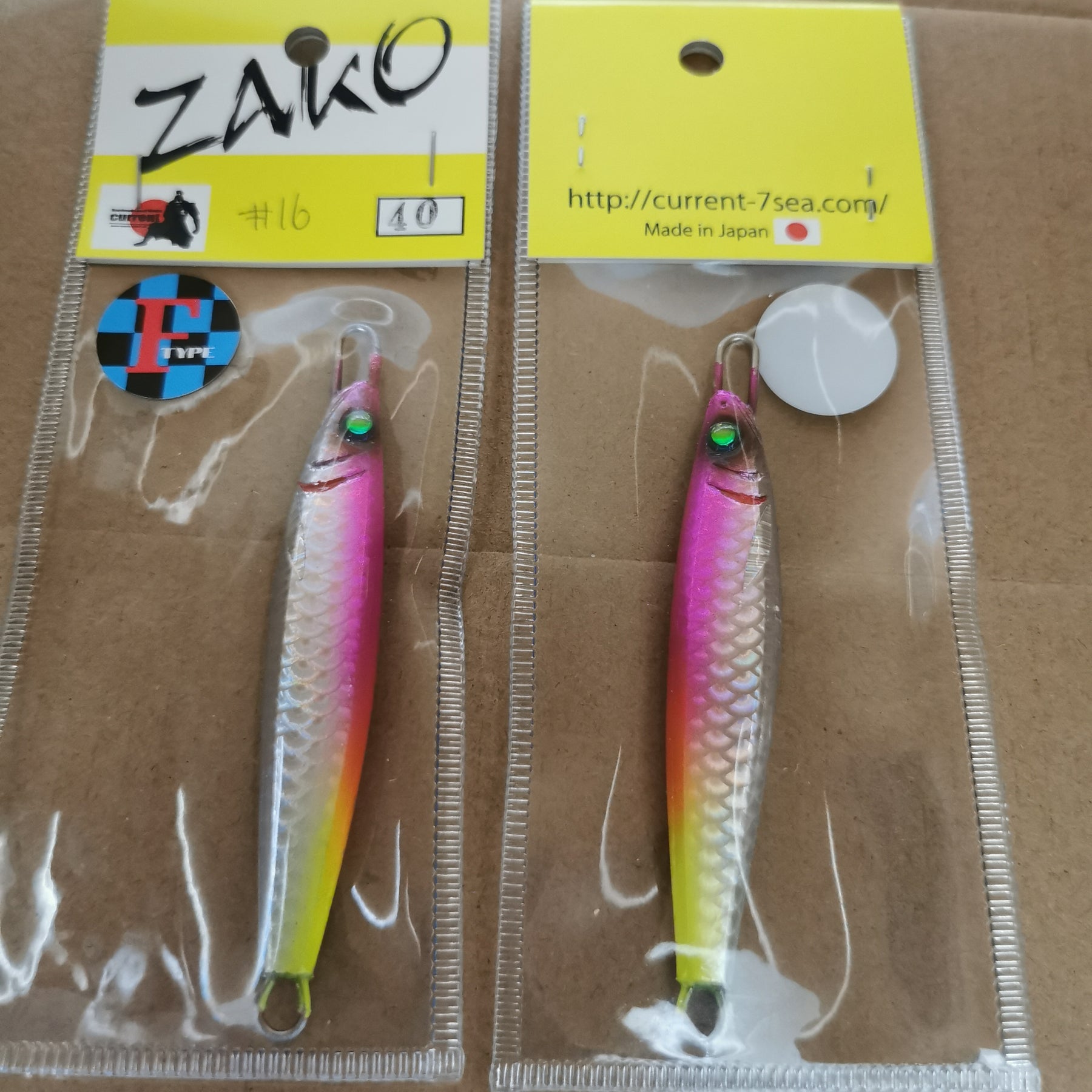 CURRENT Handmade METAL JIG ZAKO Flat Type 40g