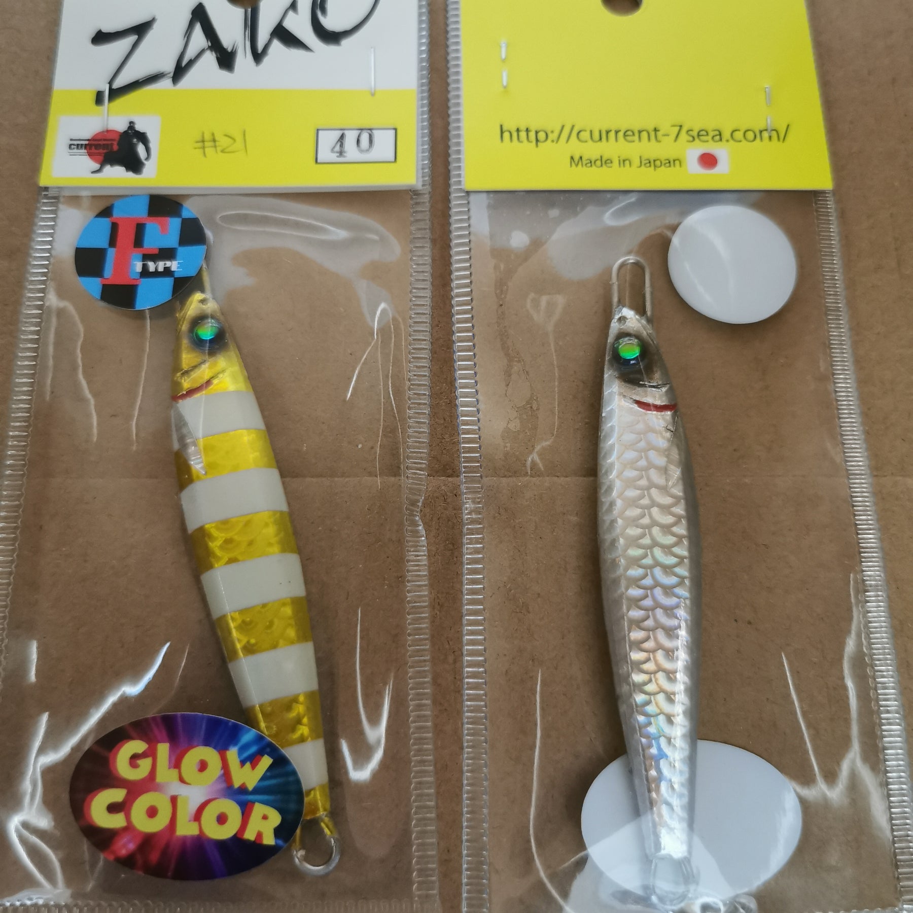 CURRENT Handmade METAL JIG ZAKO Flat Type 40g