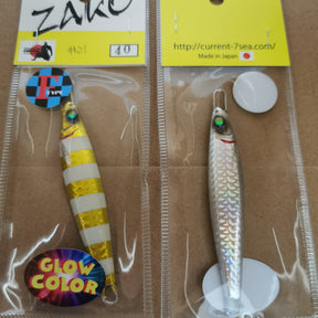 CURRENT Handmade METAL JIG ZAKO Flat Type 40g