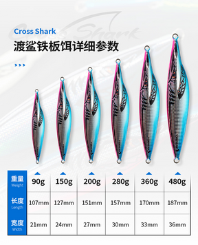 Ecooda Metal Jig CROSS SHARK 200g