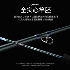 Ecooda CYAN BLUE FULL SOLID Slow Jigging ROD