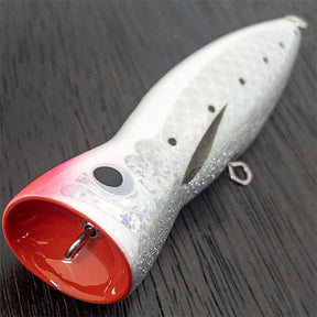 Reef Original Handmade Wood Lure - Slim Popper 110 (Heavy Hook Type)