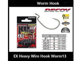 DECOY Heavy Tackle Worm Hook Worm13