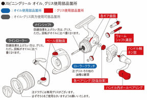 Shimreels - Shimano SP003H Oil Grease Maintenance kit Worldwide