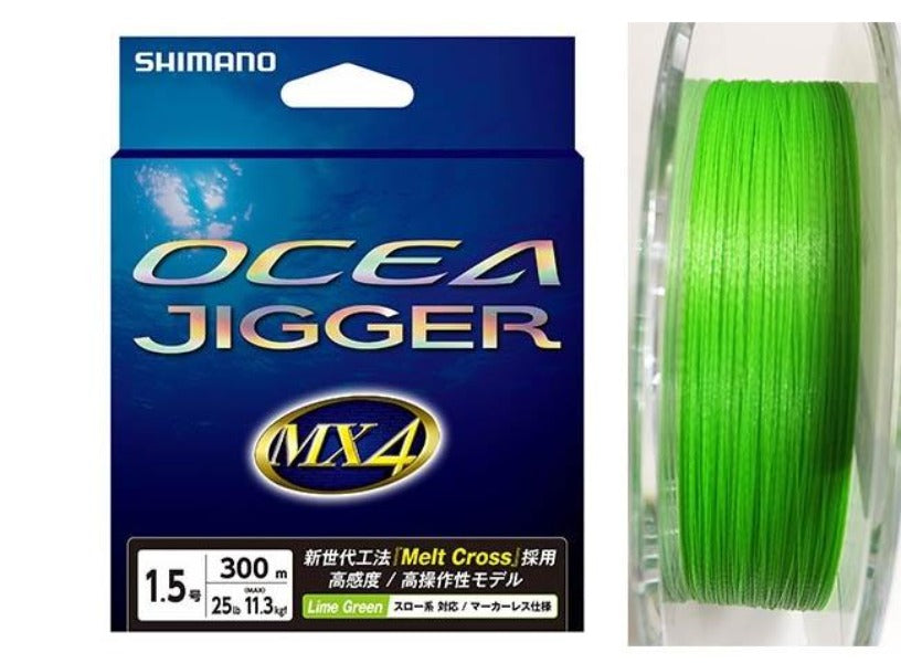 Shimano Ocea Jigger  MX4 4-strands braid Slow Pitch Special PE Line - Coastal Fishing Tackle