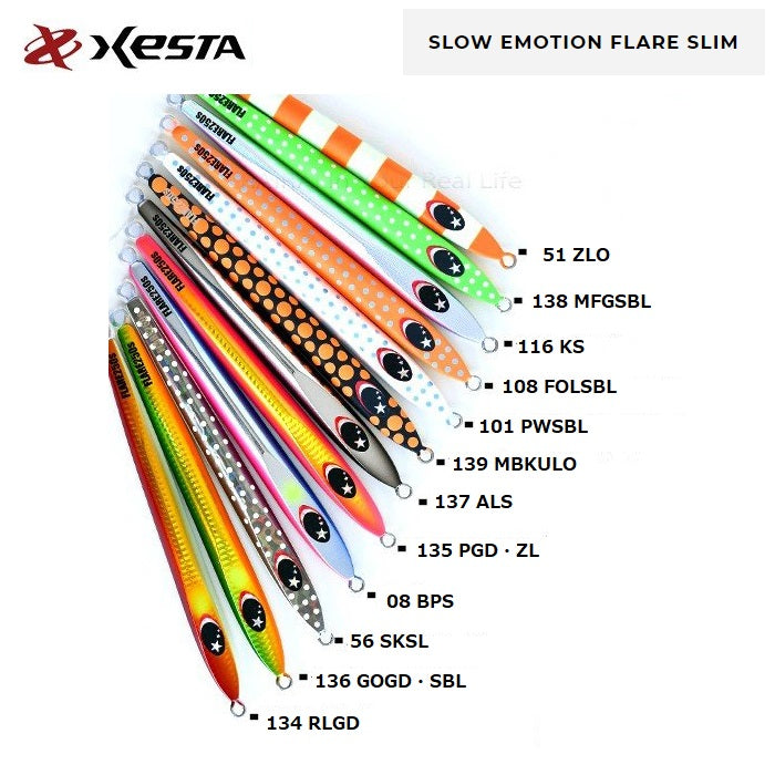 XESTA SLOW EMOTION FLARE SLIM METAL JIG 300g