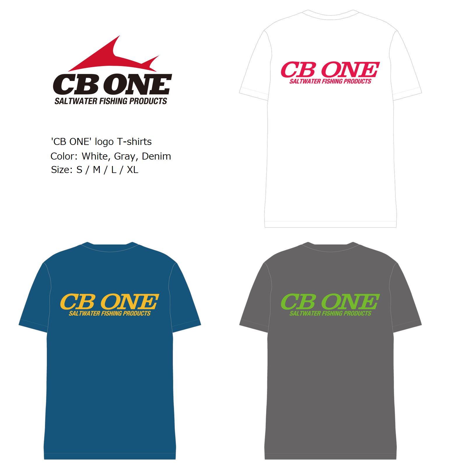 CB ONE logo T-shirts