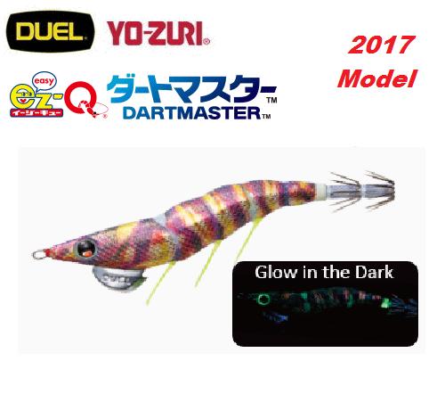 Duel EZ-Q Dart Master Squid Jig #3.5 BLGK UV Color <2017 Model> - Coastal Fishing Tackle