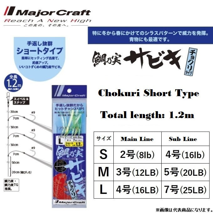Major Craft TM-Chokuri Short Type SABIKI