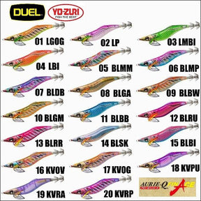 DUEL AURIE-Q FINACE Squid Jig A1748 #3.5 (NEW COLORS)