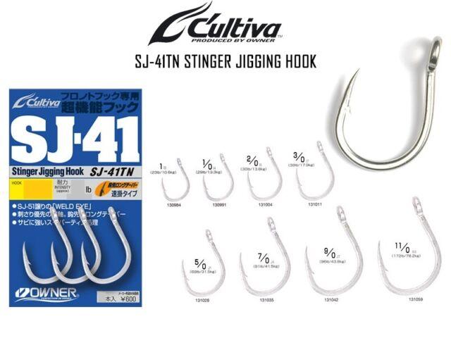Owner Cultiva Stinger Jigging Hook SJ-41TN - Coastal Fishing Tackle
