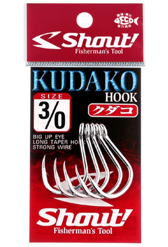 Shout Kudako Jigging Hook Silver - Coastal Fishing Tackle